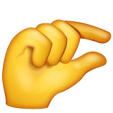 Pinching Hand emoji on WhatsApp