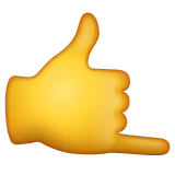 Call Me Hand emoji on WhatsApp