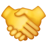 Handshake emoji on WhatsApp
