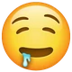 Drooling Face emoji, WhatsApp design