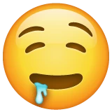 Drooling Face emoji on WhatsApp