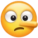 Lying Face emoji, WhatsApp design