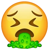Face Vomiting emoji on WhatsApp