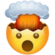 Exploding Head emoji, WhatsApp design
