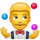 Person Juggling emoji, WhatsApp design