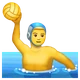 Person Playing Water Polo emoji, WhatsApp design