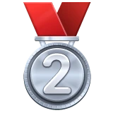 2nd Place Medal emoji on WhatsApp