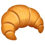 Croissant emoji on WhatsApp