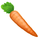 Carrot emoji on WhatsApp