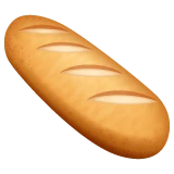 Baguette Bread emoji on WhatsApp