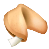 Fortune Cookie emoji on WhatsApp