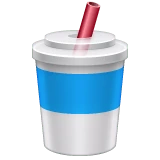 Cup with Straw emoji, WhatsApp design
