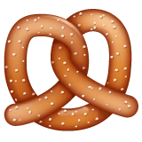 Pretzel emoji on WhatsApp