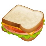 Sandwich emoji on WhatsApp