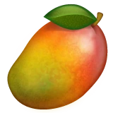 Mango emoji on WhatsApp