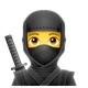 Ninja emoji, WhatsApp design