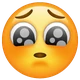 Pleading Face emoji, WhatsApp design