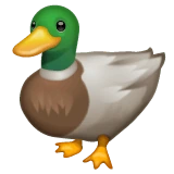Duck emoji on WhatsApp
