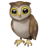 Owl emoji on WhatsApp