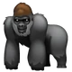 Gorilla emoji, WhatsApp design
