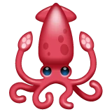 Squid emoji on WhatsApp