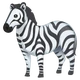 Zebra emoji, WhatsApp design