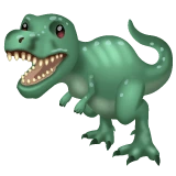 T-Rex emoji on WhatsApp