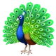 Peacock emoji, WhatsApp design