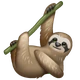 Sloth emoji, WhatsApp design