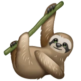Sloth emoji on WhatsApp