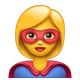 Superhero emoji, WhatsApp design