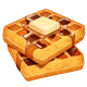 Waffle emoji, WhatsApp design