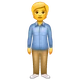 Person Standing emoji, WhatsApp design