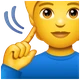 Deaf Person emoji, WhatsApp design