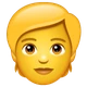 Person emoji, WhatsApp design