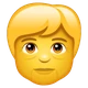 Older Person emoji, WhatsApp design