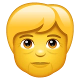 Older Person emoji on WhatsApp