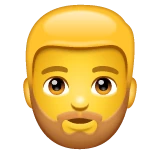 Person: Beard emoji on WhatsApp