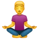 Person in Lotus Position emoji, WhatsApp design