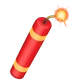 Firecracker emoji, WhatsApp design