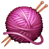 Yarn emoji on WhatsApp