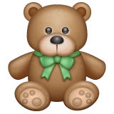 Teddy Bear emoji on WhatsApp