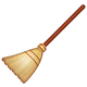 Broom emoji, WhatsApp design