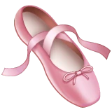 Ballet Shoes emoji on WhatsApp
