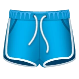 Shorts emoji as drawn by WhatsApp
