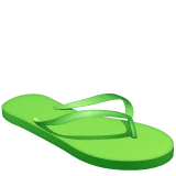 Thong Sandal emoji on WhatsApp