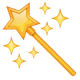 Magic Wand emoji, WhatsApp design
