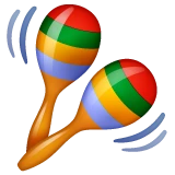 Maracas emoji on WhatsApp