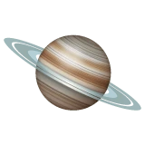Ringed Planet emoji on WhatsApp