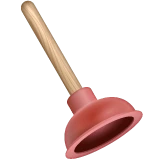 Plunger emoji as drawn by WhatsApp